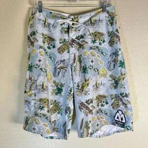 Matix Shorts Mens Size 32 Board Shorts Hybrid Swim Trunks Beach Surfing Hawaii
